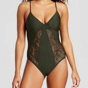 Free Gift w/Purchace Olive Green Sexy One Piece